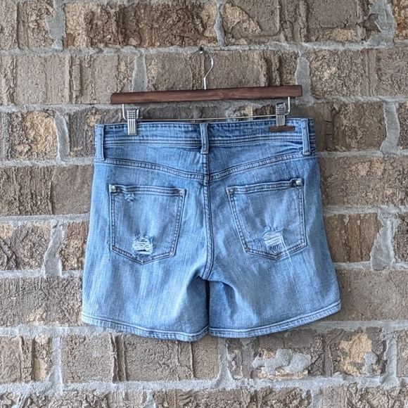 Anthropologie Pilcro and the Letterpress Hyphen Stretch Jean Shorts Size 27 - Picture 3 of 8